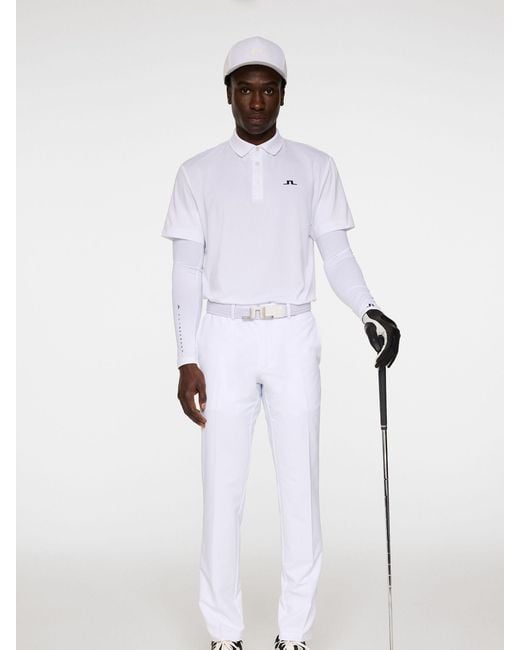 J.Lindeberg White J. Lindeberg J. Lindeberg Golf Bridge Polo Shirt for men