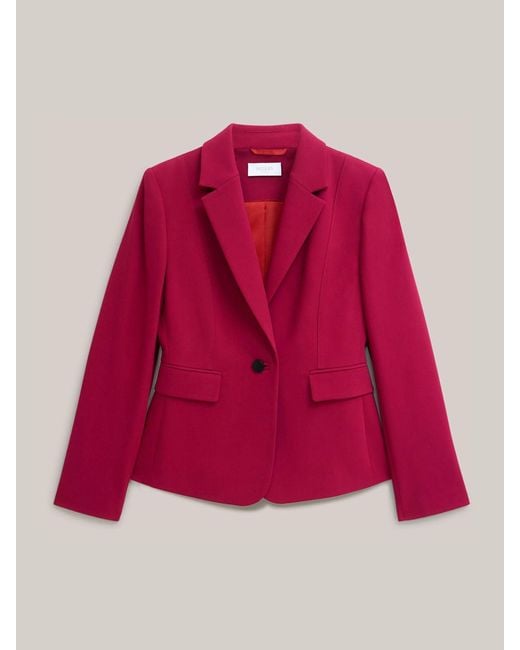 Hobbs Red Beetroot Gemma Suit Jacket