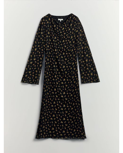 BHOEM Printed Flowy Midi Dress in Black | Lyst BHOEM Printed Flowy Midi Dress in Black | Lyst