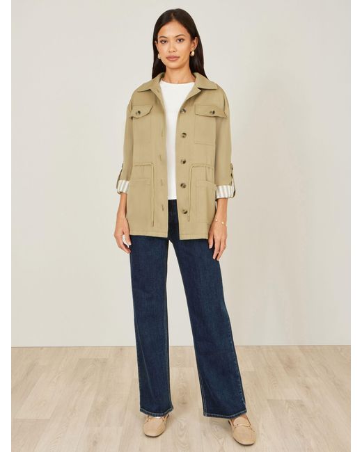 Yumi' Natural Utility Drawstring Jacket