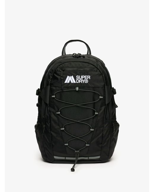 Superdry Black Outdoor Logo Backpack