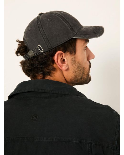 FatFace Black Fatface Twill Baseball Cap for men