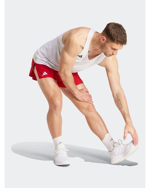 Adidas Adizero Essentials Running Tanktop in White für Herren