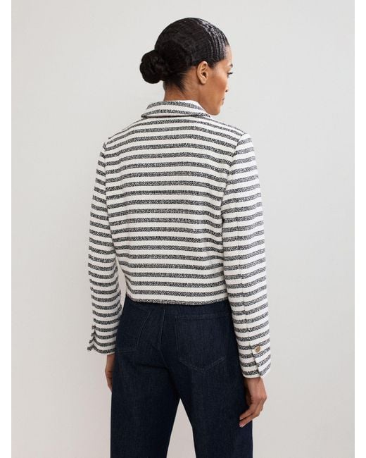 Phase Eight White Phase Eight Neave Stripe Jacket
