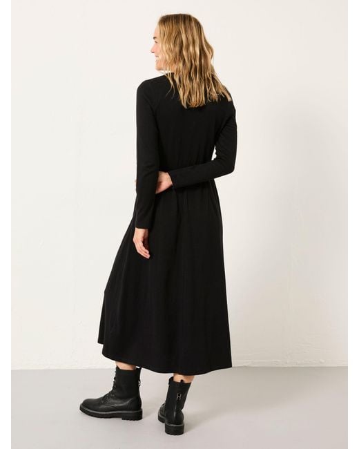 FatFace Black Fatface Jonie Regular Jersey Midi Dress
