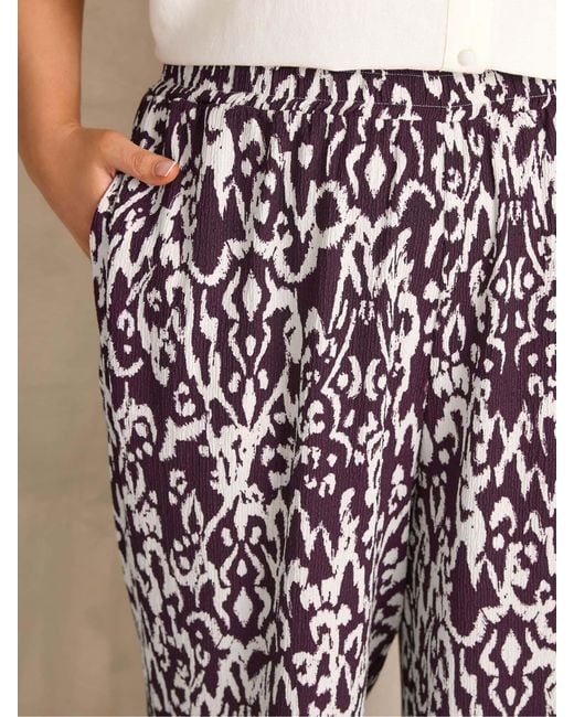 Evans White Elasticated Waist Trousers
