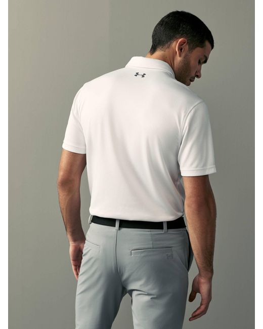 Under Armour Gray Golf Tech Polo Shirt for men