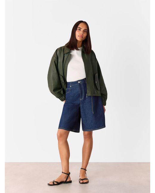 Whistles Blue Authentische Knielange Shorts Aus 100% Baumwolle