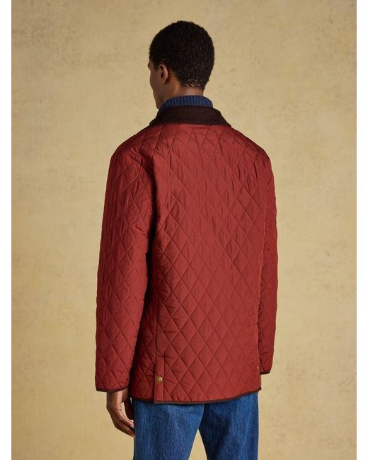 Joules Red Brick Quilted Jacket for men