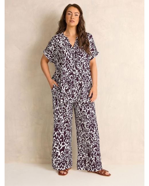 Evans White Elasticated Waist Trousers