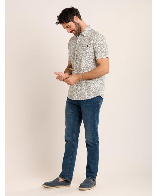 Brakeburn Natural Mappleton Shirt for men
