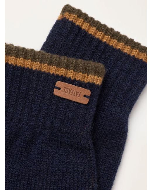 FatFace Blue Fatface Lewis Gloves for men