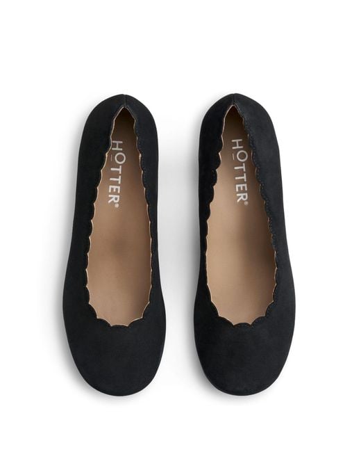 Hotter Blue Jive Slip-On Shoes
