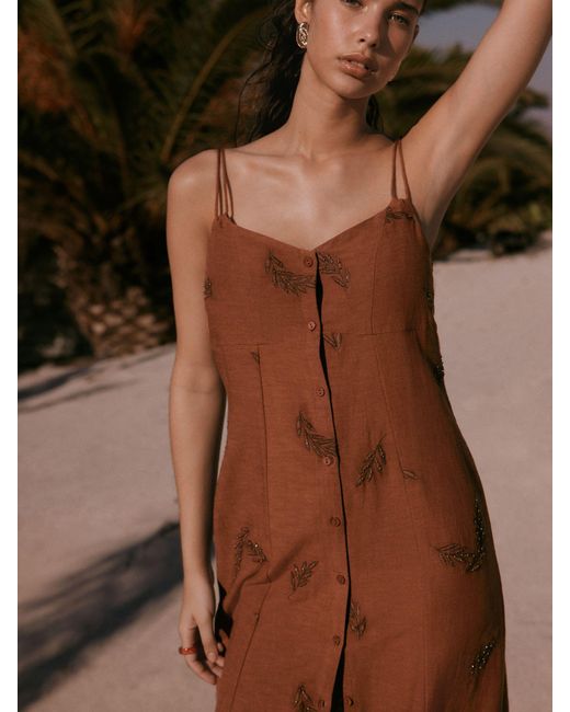 Next White Button Down Midi Dress