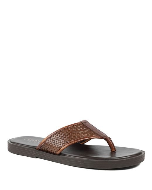 Jones Bootmaker Black Jones Bootmaker Wallgate Premium Leather Toe Post Sandals for men