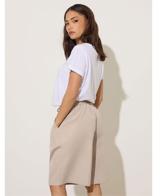 PixieGirl Petite Natural Drawstring Shorts