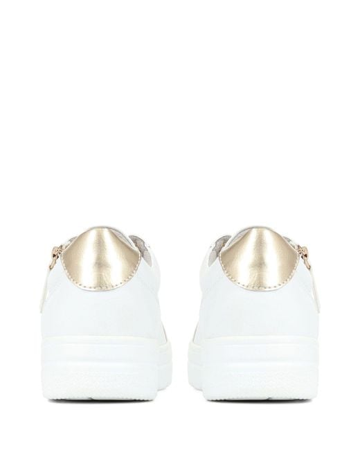 Pavers White Chunky Platform Trainers