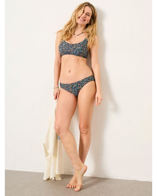 FatFace Blue Fatface Sandy Bikini Top