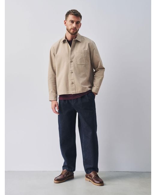 Next Canvas Shacket in Natural für Herren