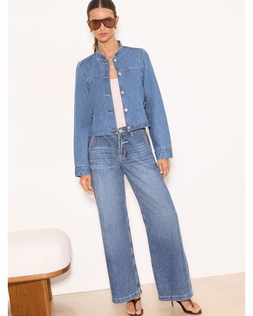 Lipsy Blue Denim Trophy Jacket