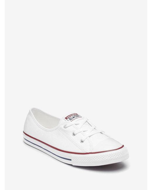 Converse White Ballet Lace Trainers