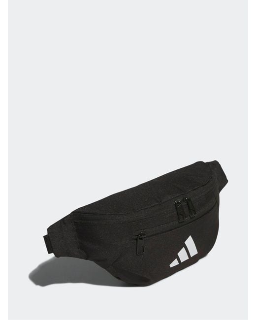 Adidas White Essentials Waist Bag for men