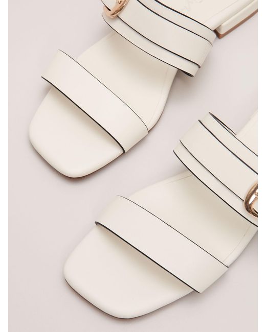 Phase Eight Natural Buckle Flat Sandals