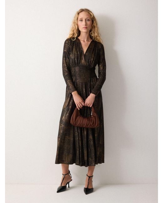 Jigsaw Crackle Dress in Black | Lyst