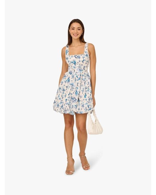 Adrianna Papell White Adrianna By Balloon Short Dress