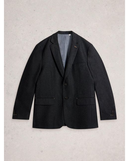 White Stuff Blue Wool Blend Blazer for men
