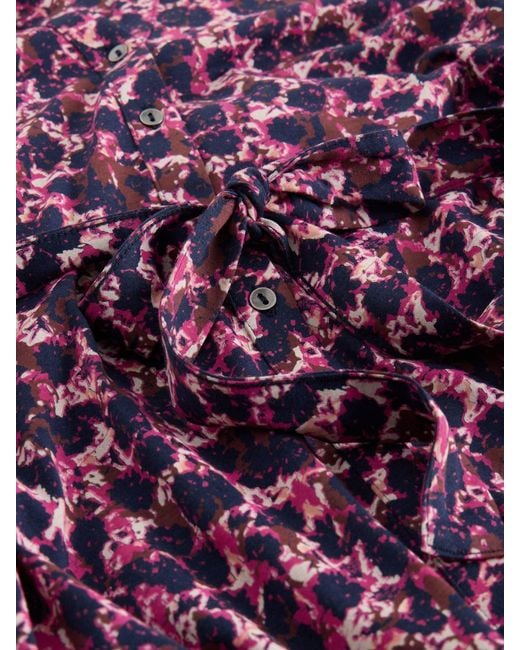 White Stuff Purple Annie Jersey Shirt Dress