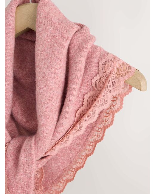 Ted Baker Pink Lace Triangle Scarf
