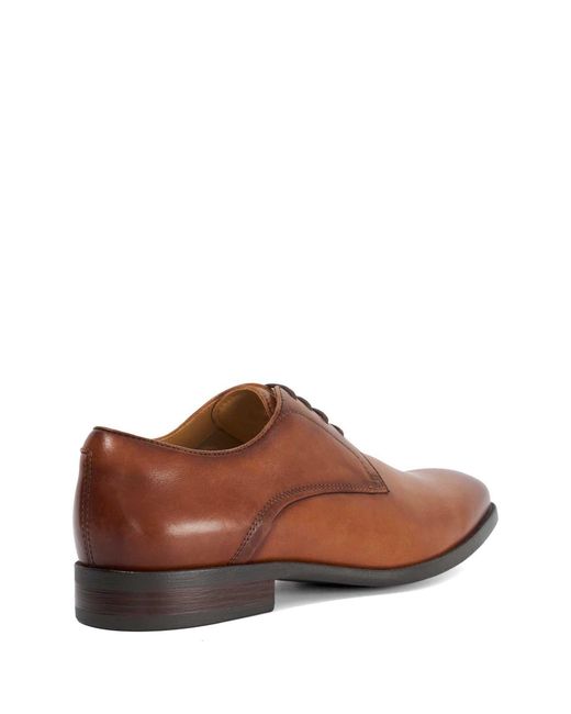 Dune Brown Standard Fit Flexi Sole Derby Shoes for men