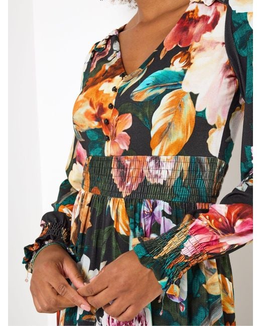 Joe Browns White Floral Jersey Maxi Dress