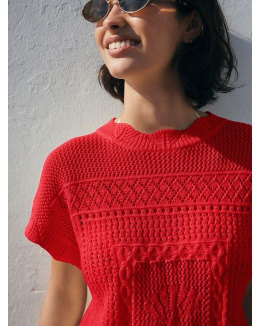 Next Red Shell Pattern Tank Cover-Up