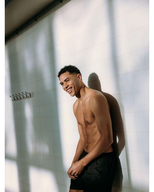 Nike Black 5 Inch Essential Volley Swim Shorts for men