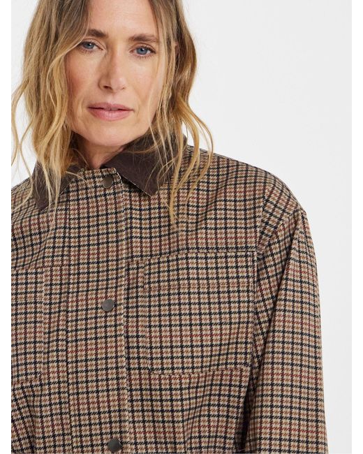 JD Williams Brown Cinched Waist Barn Jacket