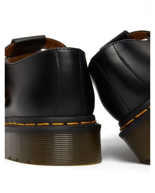 Dr. Martens Black Polley Smooth Leather Shoes