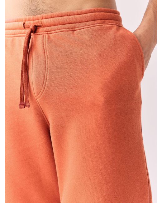 Next Orange Cotton Blend Brushed Jersey Shorts for men