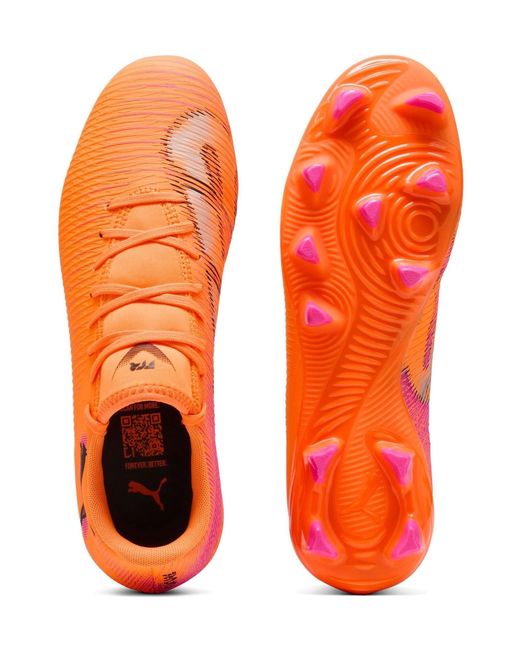 PUMA Orange Future 8 Play Firm Ground Football Boots for men