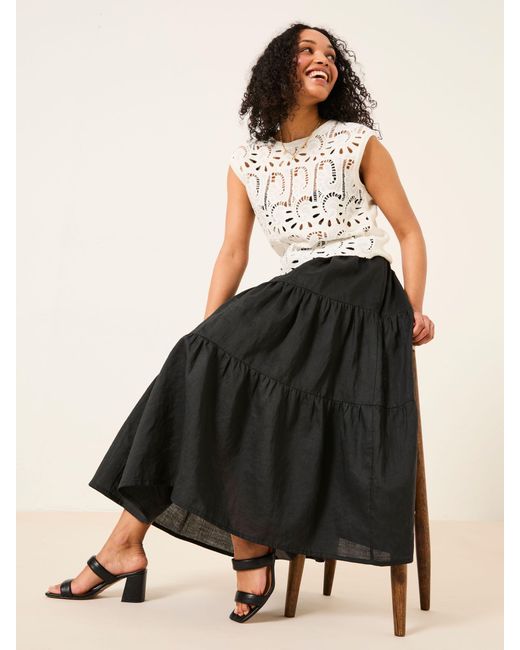FatFace Brown Fatface Valerie Voluminous Skirt