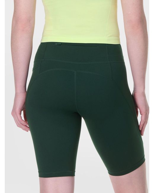 Sweaty Betty Green Power 9 Biker Shorts
