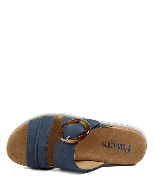 Pavers Blue Adjustable Fitting Sandals