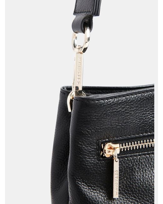 Whistles Black Dion Bucket Bag