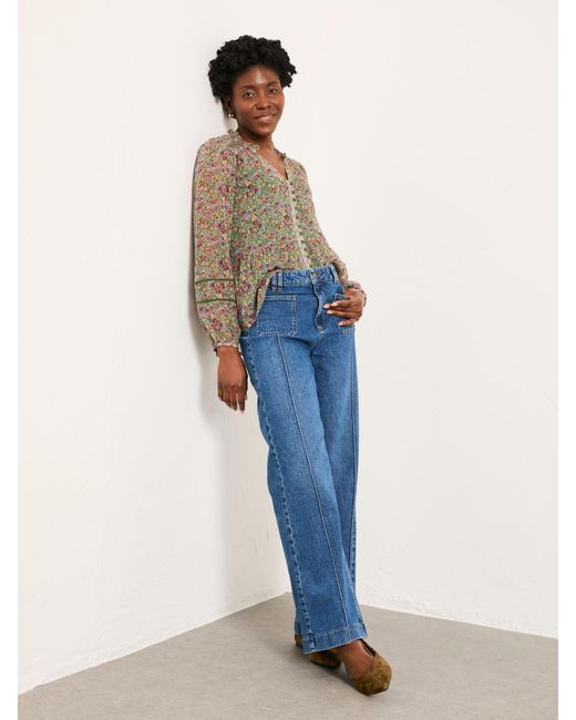 FatFace Blue Fatface Patch Pocket Flare