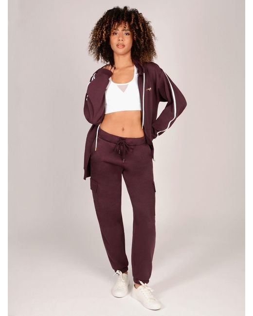 Pineapple Purple Petite Cargo Joggers