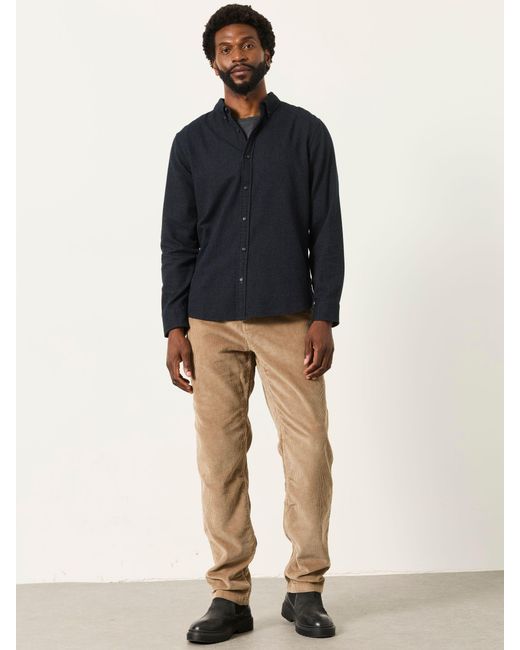 FatFace Blue Fatface Tadwick Long Sleeve Brushed Shirt for men