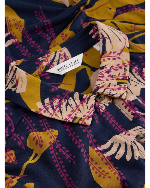 White Stuff Multicolor Rua Jersey Shirt Dress