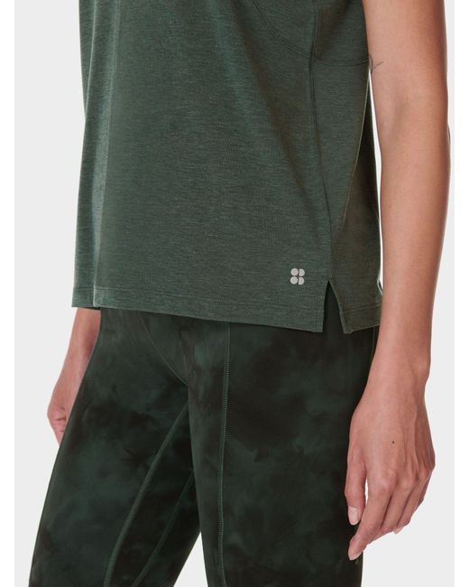 Sweaty Betty Green Soft Flow Studio Vest