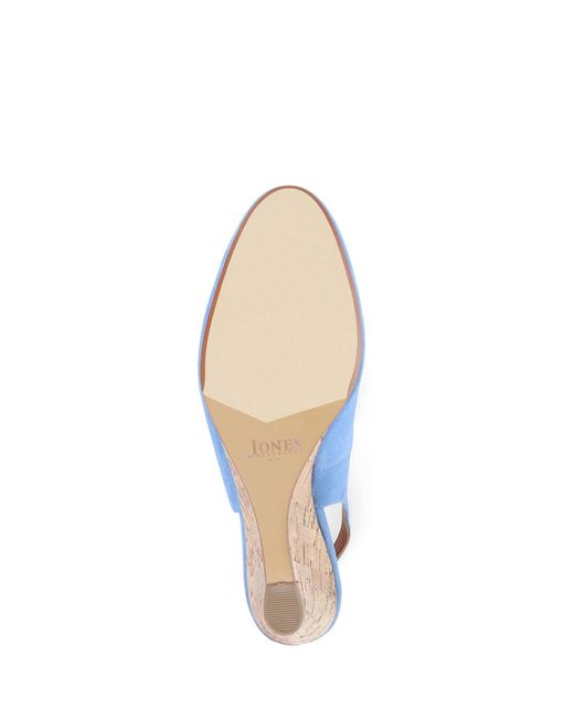 Jones Bootmaker Blue Zahra Keilabsätze Aus Leder